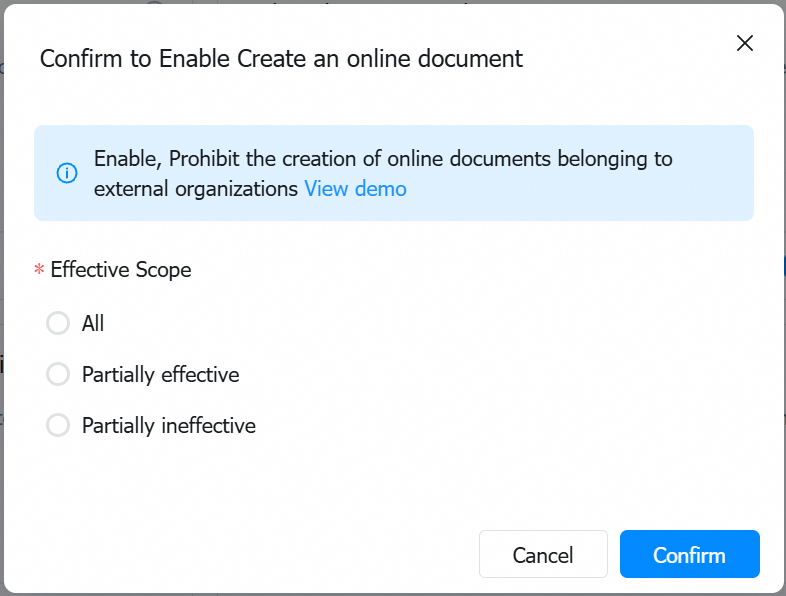 Enable the feature
